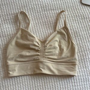 Lululemon Ruched Front Bralette - Cream